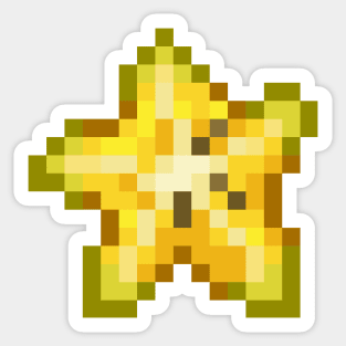 Starfruit Pixel Sticker